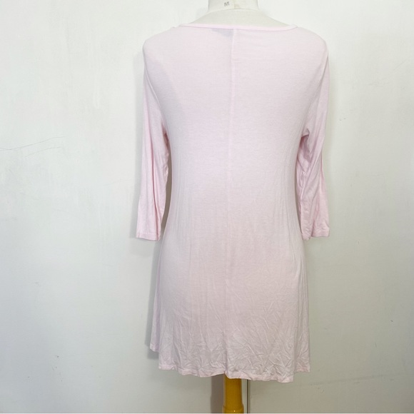 FALLS CREEK soft tunic length sharkbite tee scoop neck 3/4 sleeves S - Picture 5 of 7